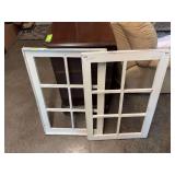(2) 23x34 window panes for decor use only
