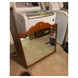 34x34 hard rock maple wall mirror