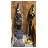Spin Scrub carpet shampooer missing water reservoir and Hornet stick vac
