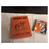 “Farmer Boy” by Laura Ingalls Wilder and Big Little Book “Major Matt Mason Moon Mission”