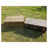 2 small footlockers