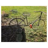 Decorator bicycle planter