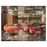 Dale Earnhardt Sr and Jr collectibles as shown