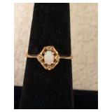 10kt opal sz 5