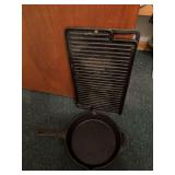 Crofton 10” cast iron skillet and 18” flat griddle
