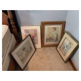 Four pieces BPG wall art