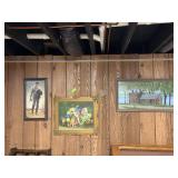 Three pieces wall art