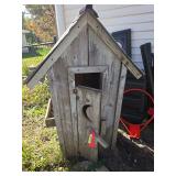 Decorator outhouse for your garden 56" tall 24 sq