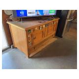 23D x 54L x 28H oak lowboy sideboard