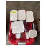 Seven OXO containers