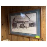 Framed 25x36 Ben Richmond print “The Gathering”