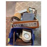Picture frames, sewing, back massager, basket, etc