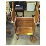 Pine bunny bench
