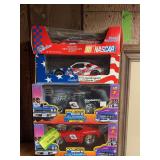 #3 and #8 Muscle Machines, Palmer Candy milk chocolate race car and 1:24 die cast cars