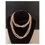 Nice set “pearls” 52” strand with knots between each bauble
