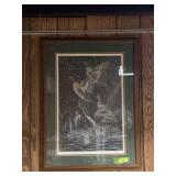 Framed 28x38 S/N JB Williams print 89/580