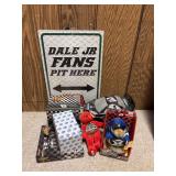 Dale Earnhardt Sr and Jr collectibles as shown and the oddball Mark Martin