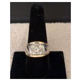18KT GE men’s ring sz 9.5