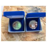 Two Quaker Oats silver rounds .999 fine silver