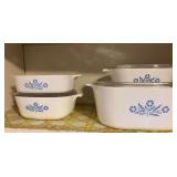 CorningWare casseroles w lids