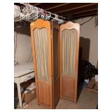 Three panel dressing screen Each panel measures approx 16x70