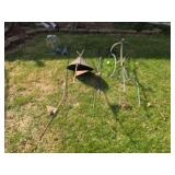 Shepards hooks, bird feeders, lawn decor