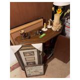 12D x 36L x 30H single door cabinet and contents