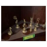 Brass bells and two swans