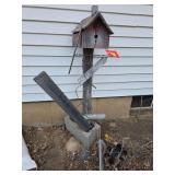 Bird houses and post