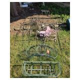Metal yard decor