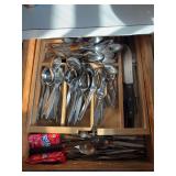 Kitchen drawer FULL of flatware