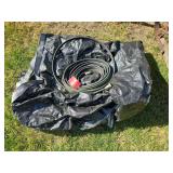 Soaker hose and tarp