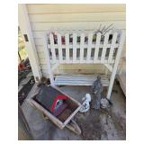 Planter box, wheel barrow decor, bird houses and more