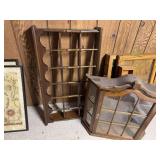 Two wall shelves for all your tchotchkes, 28x25 and 36x20