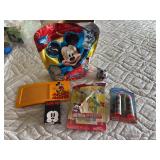 New in package, Disney, Mickey Mouse floor puzzle, jump rope, glider, Band-Aids