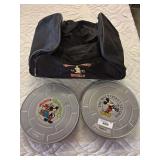Walt Disney world rolling bag and two taffy tins
