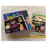 Lite brite in original box and Disney lite brite picture refills