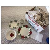 Hallmark Christmas dishware - photo shows list of what’s included