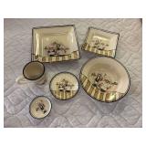 HD designs chef dishware - four place setting