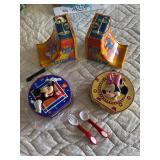 Four Minnie mouse and Mickey tin lunchboxes