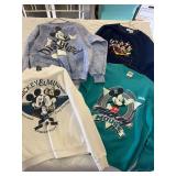 Four mickey sweatshirts