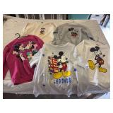 Five Mickey sweatshirts