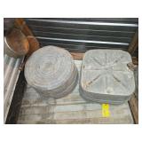 Square and round wash tubs Square and round wash tubs