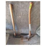 Splitting maul, single bit axe and splitting wedges Splitting maul, single bit axe and splitting wedges