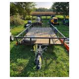 Big Tex 5 x 10 wood deck trailer w/ mesh ramp, new spare tire **WIRE TRANSFER ERQUIRED** Big Tex 5 x 10 wood deck trailer w/ mesh ramp, new spare tire **WIRE TRANSFER ERQUIRED**