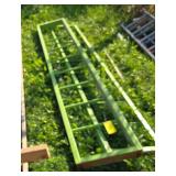 Wood straight ladder, 2 green homemade "ladders" and 2x4 drywall jacks Wood straight ladder, 2 green homemade "ladders" and 2x4 drywall jacks