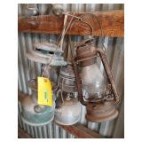 3 old lanterns 3 old lanterns