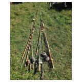 Fishing poles Fishing poles