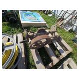 Old hand crank drill press Old hand crank drill press