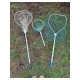 Three fishing nets